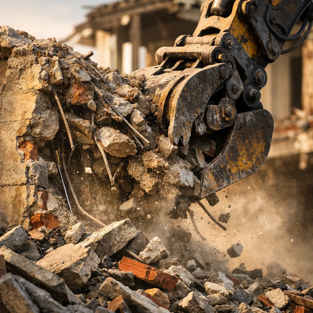Démolition extérieure de structure par TITANS TB dans le département du Nord