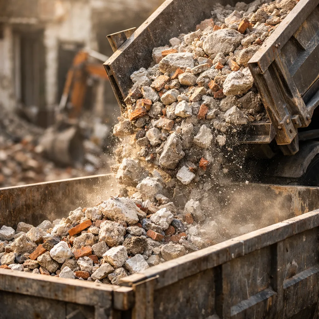 Évacuation des gravats de chantier par TITANS TB dans le département du Nord